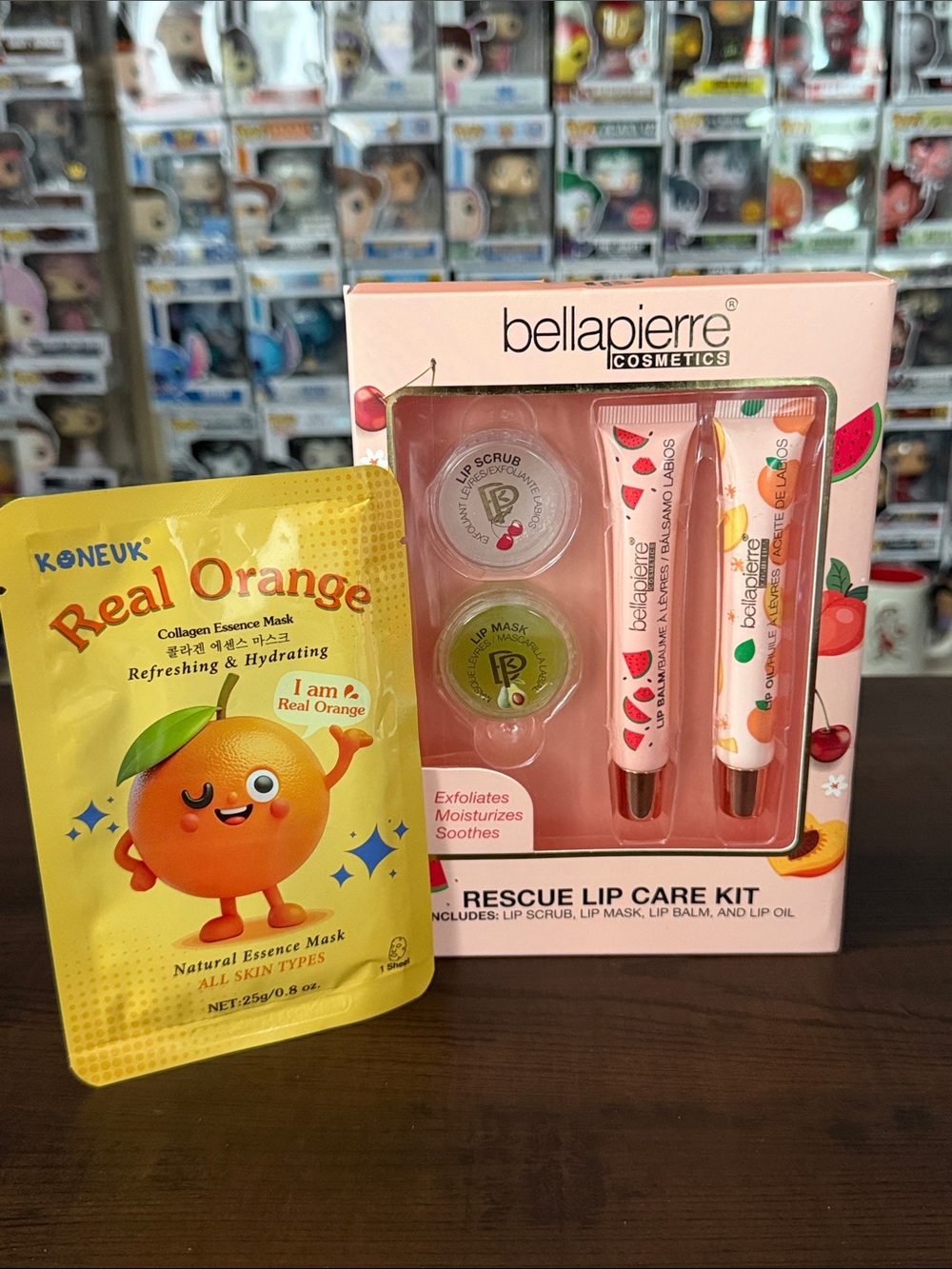 Rescue Lip Care Kit + Real Orange Collagen Mask Bundle